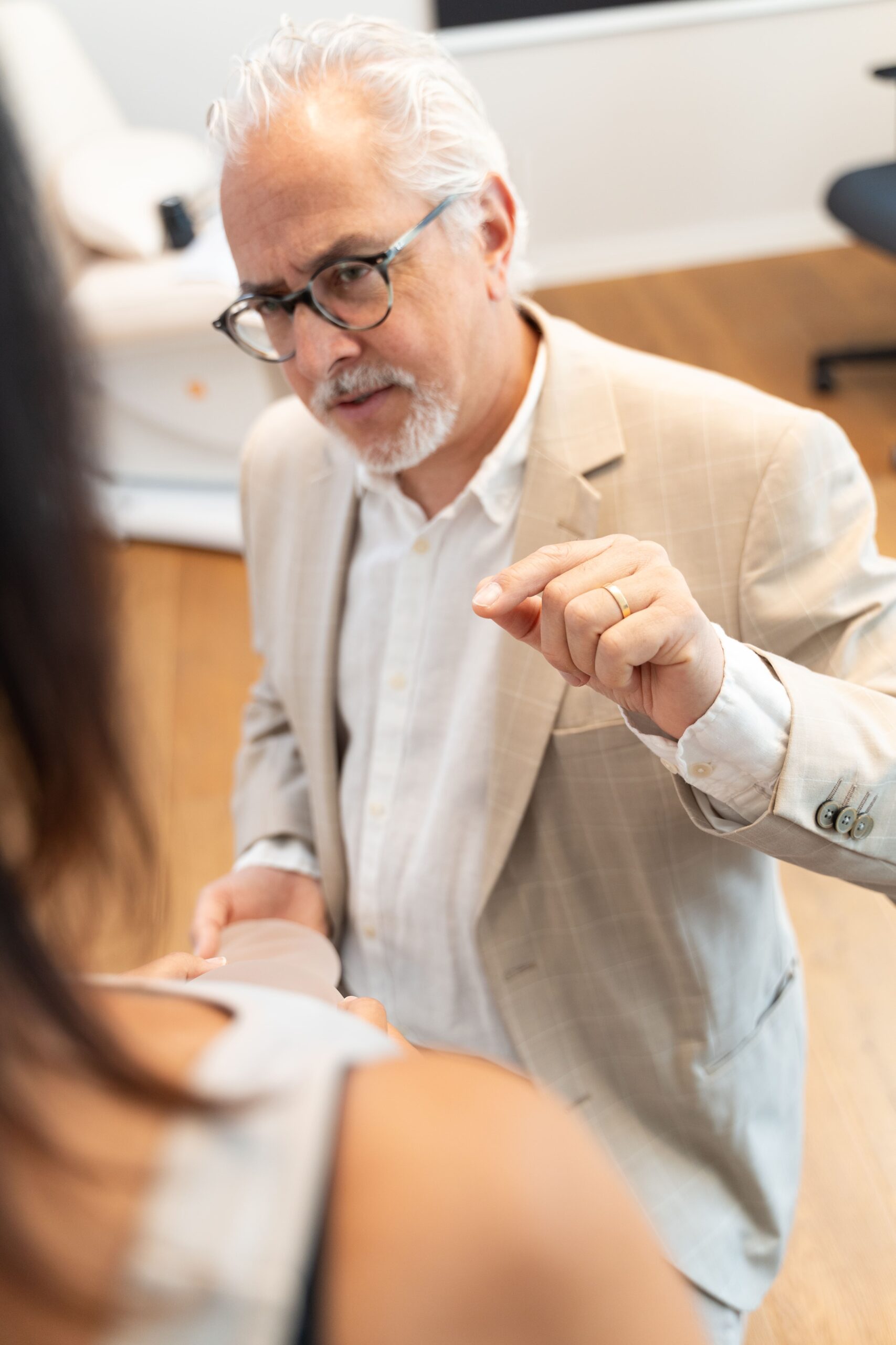 Augenlidstraffung in Nahaufnahme