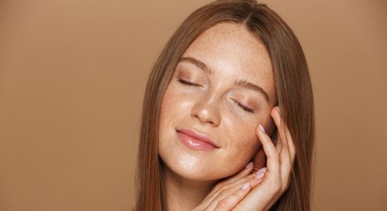 Augenlidstraffung in Nahaufnahme